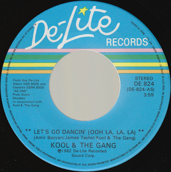 Kool & The Gang - Let's Go Dancin' (Ooh La, La, La) / Be My Lady | De-Lite Records (DE 824)