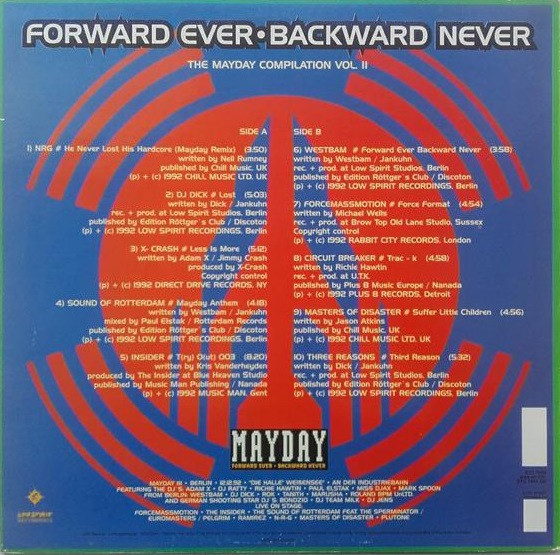 Various - Forward Ever Backward Never - The Mayday Compilation Vol. II | ETC (ETC 7000) - 2