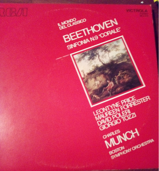Ludwig van Beethoven - Charles Munch , Boston Symphony Orchestra - Sinfonia N°9 "Corale" | RCA Victrola (MCV 579)