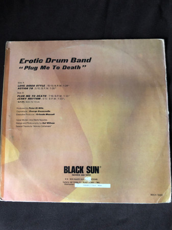 Erotic Drum Band - Plug Me To Death | Black Sun Records (BSCH 5000) - 2