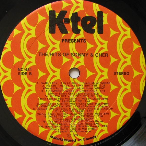 Sonny & Cher - The Hits Of Sonny & Cher | K-Tel (NC 481) - 4 Sonny & Cher - The Hits Of Sonny & Cher | K-Tel (NC 481) - 4