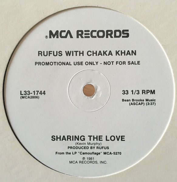 Rufus & Chaka Khan - Sharing The Love | MCA Records (L33-1744) Rufus & Chaka Khan - Sharing The Love | MCA Records (L33-1744)
