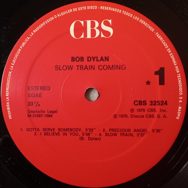 Bob Dylan - Slow Train Coming | CBS (CBS 32524) - 3