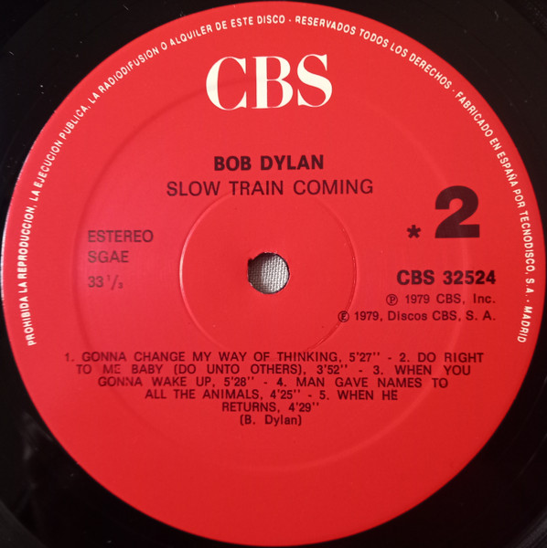 Bob Dylan - Slow Train Coming | CBS (CBS 32524) - 4