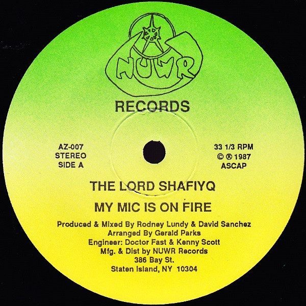 Lord Shafiyq - My Mic Is On Fire | Nuwr Records (AZ-007)