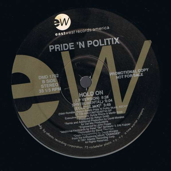 Pride 'N Politix - Hold On | EastWest Records America (DMD 1702) - 2