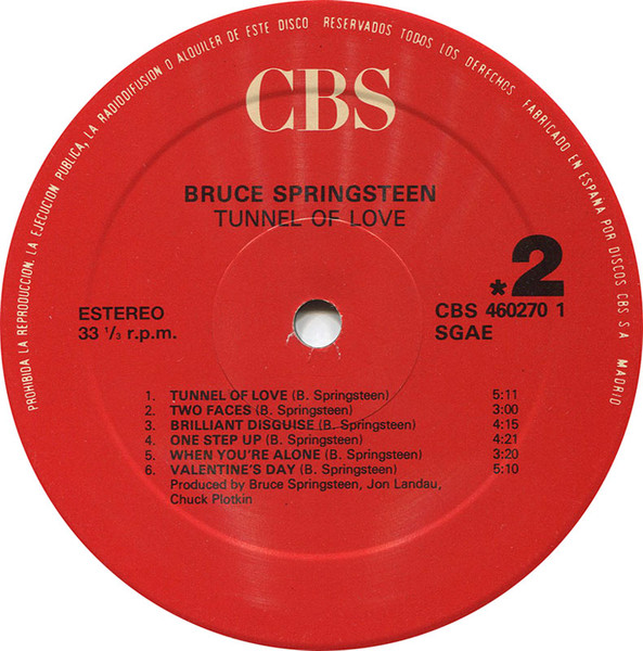 Bruce Springsteen - Tunnel Of Love | CBS (CBS 460270 1) - 4