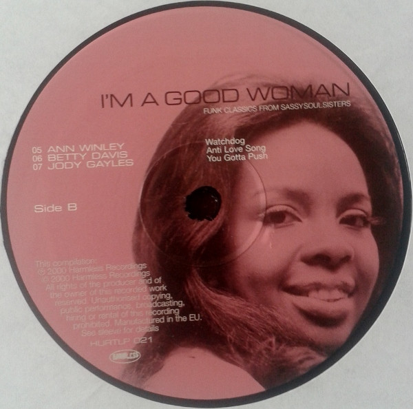 Various - I'm A Good Woman (Funk Classics From Sassy Soul Sisters) | Harmless (HURTLP 021) - 4 Various - I'm A Good Woman (Funk Classics From Sassy Soul Sisters) | Harmless (HURTLP 021) - 4