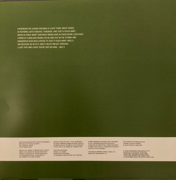 Echo & The Bunnymen - Evergreen | London Records (LMS5521768) - 3