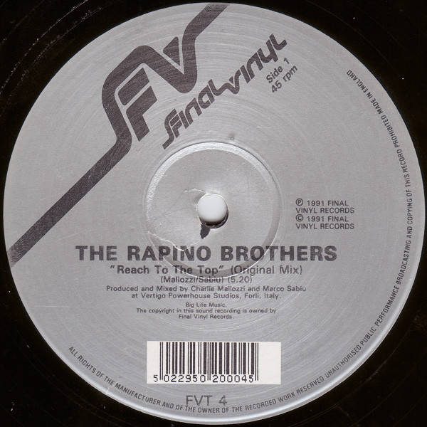 The Rapino Brothers - Reach To The Top | Final Vinyl (FVT 4) - 3 The Rapino Brothers - Reach To The Top | Final Vinyl (FVT 4) - 3
