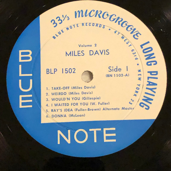 Miles Davis - Volume 2 | Blue Note (BLP 1502) - 3 Miles Davis - Volume 2 | Blue Note (BLP 1502) - 3