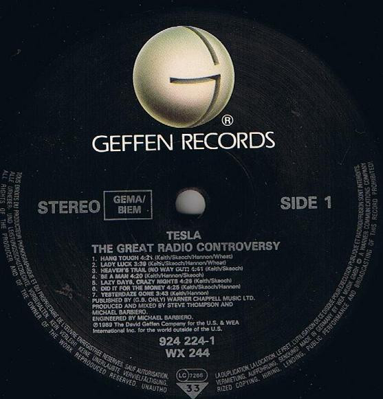 Tesla - The Great Radio Controversy | Geffen Records (924 224-1)