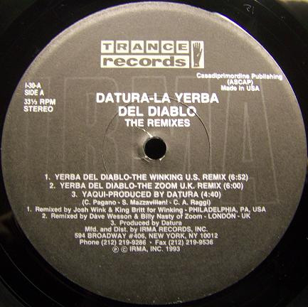 Datura - La Yerba Del Diablo (The Remixes) | Trance Records (I-30)