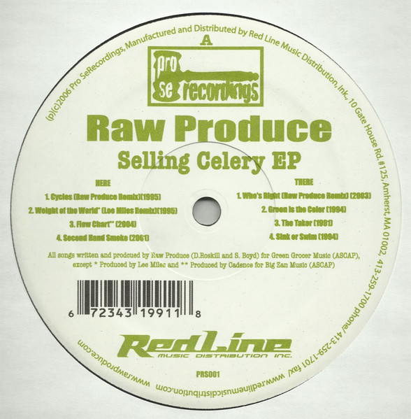 Raw Produce - Selling Celery EP | Pro Se Recordings (PRS001) Raw Produce - Selling Celery EP | Pro Se Recordings (PRS001)