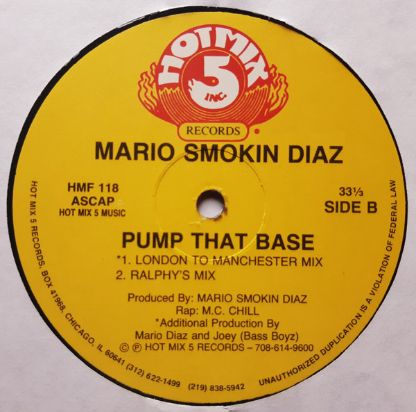 Mario Diaz - Pump That Base | Hot Mix 5 Records (HMF 118) - 3
