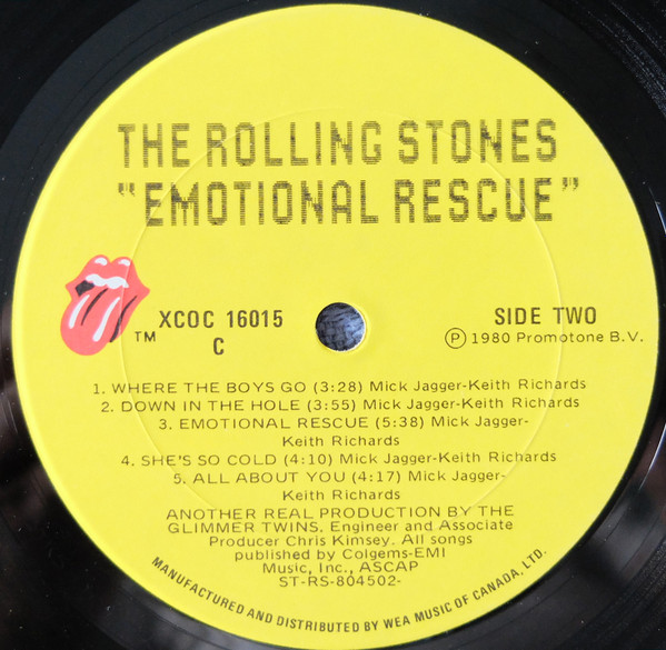 The Rolling Stones - Emotional Rescue | Rolling Stones Records (XCOC 16015) - 4