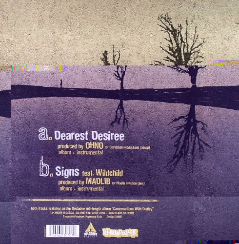 Declaime - Dearest Desiree | Up Above Records (UPA3070-1) - 2