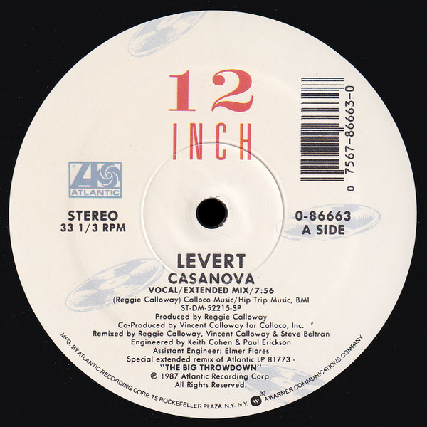 LeVert - Casanova / Throwdown | Atlantic (0-86663)