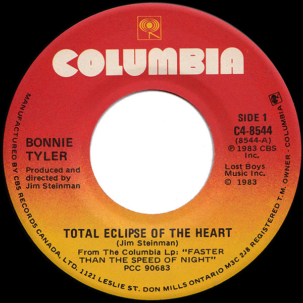 Bonnie Tyler - Total Eclipse Of The Heart | Columbia (C4-8544) - main