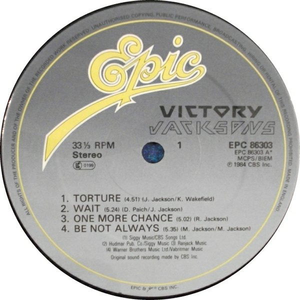 The Jacksons - Victory | Epic (EPC 86303) - 4