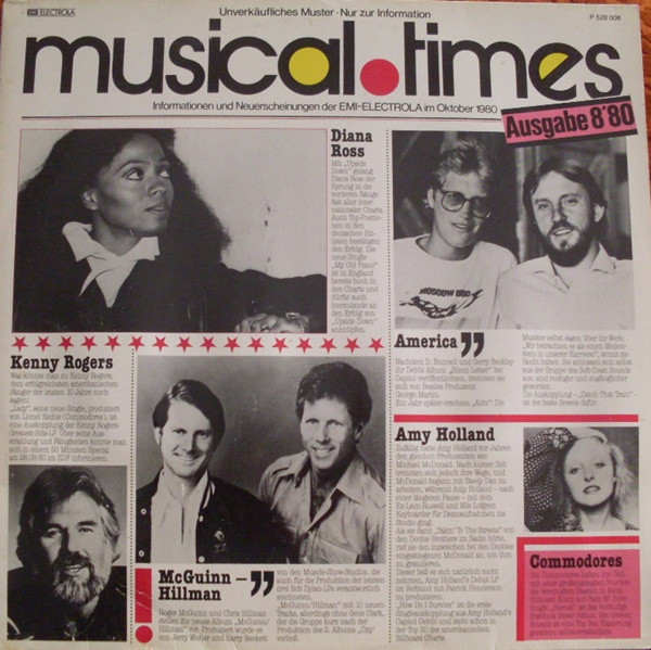 Various - Musical Times • Ausgabe 8'80 | EMI Electrola (P 528 008) Various - Musical Times • Ausgabe 8'80 | EMI Electrola (P 528 008)