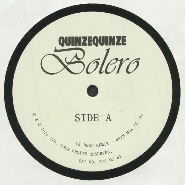QuinzeQuinze - Bolero | S76 (S76 02 ST) - 2