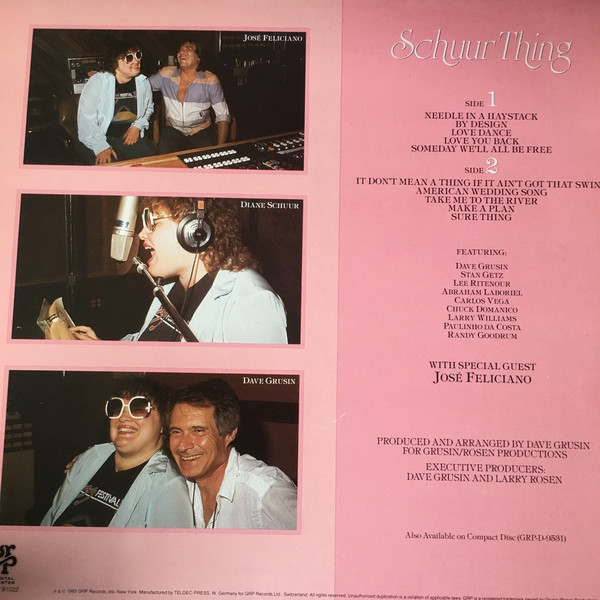 Diane Schuur - Schuur Thing | GRP (GRP 91 022) - 2