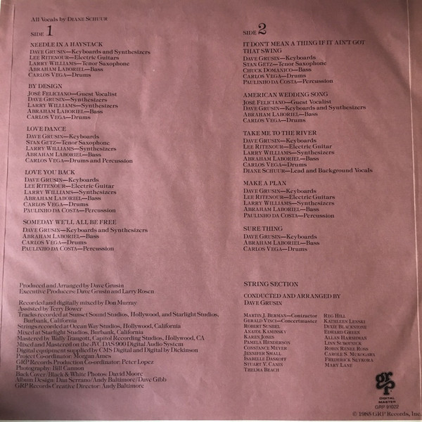 Diane Schuur - Schuur Thing | GRP (GRP 91 022) - 4