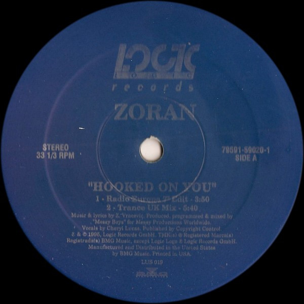Zoran - Hooked On You | Logic Records (LUS 019) Zoran - Hooked On You | Logic Records (LUS 019)