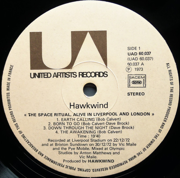 Hawkwind - Space Ritual | United Artists Records (UAD 60037/8) - 3
