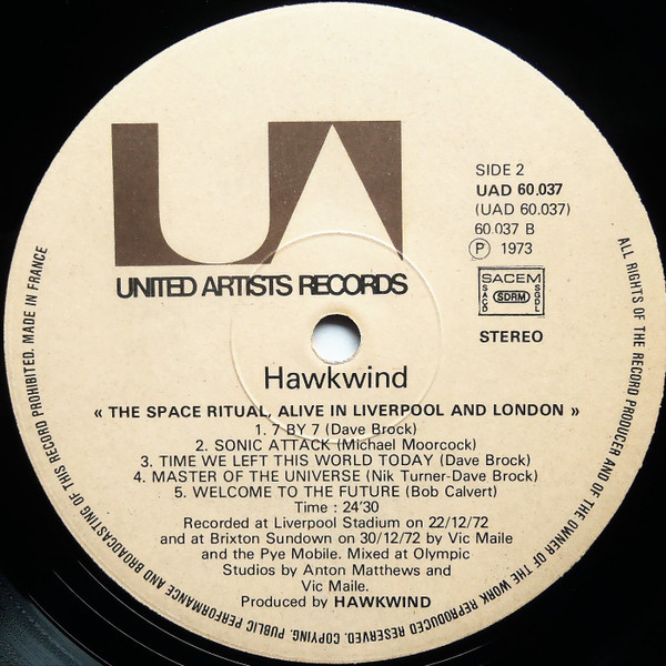 Hawkwind - Space Ritual | United Artists Records (UAD 60037/8) - 4