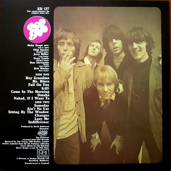 Moby Grape - Moby Grape | Edsel Records (ED 137) - 2