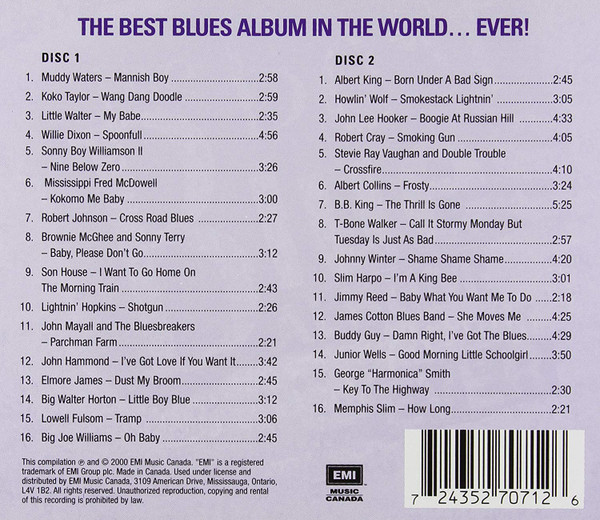 Various - The Best Blues Album In The World...Ever! | Virgin (72435 27071 2 6) - 2