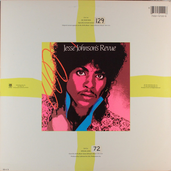 Jesse Johnson's Revue - Be Your Man | A&M Records (SP-12122)
