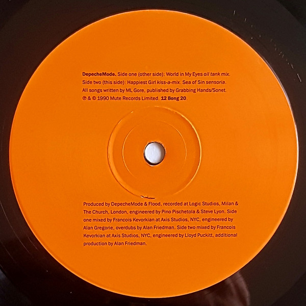 Depeche Mode - World In My Eyes / Happiest Girl / Sea Of Sin | Mute (12 Bong 20) - 4