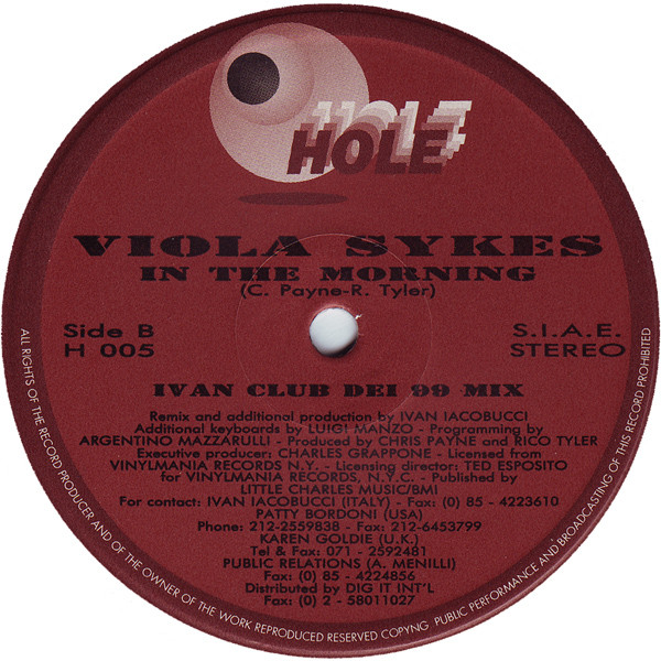 Viola Sykes - In The Morning | Hole (H 005) - 3