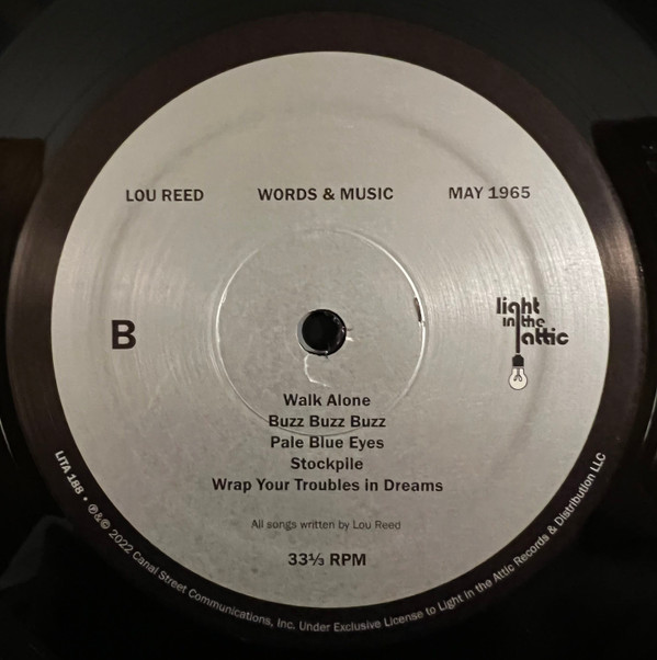 Lou Reed - Words & Music, May 1965 LP | Light In The Attic (LITA 188) - 3