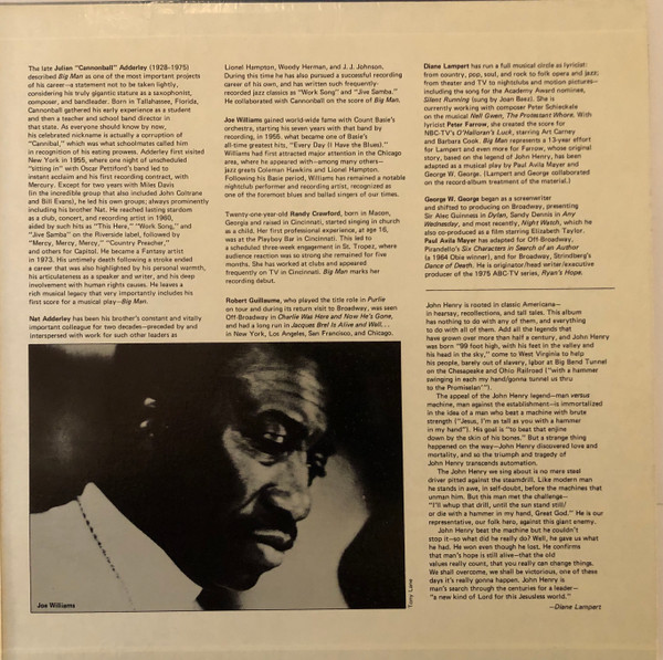 Cannonball Adderley - Big Man: The Legend Of John Henry | Fantasy (F-79006) - 4