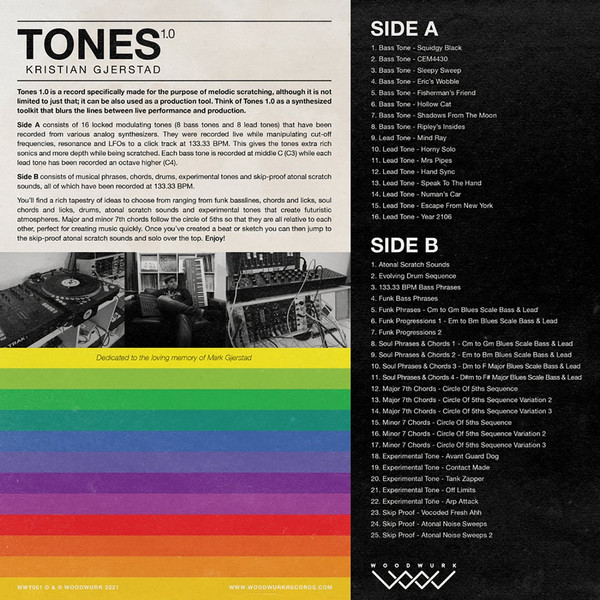 Kristian Gjerstad - Tones 1.0 | Woodwurk (WWT001) - 2