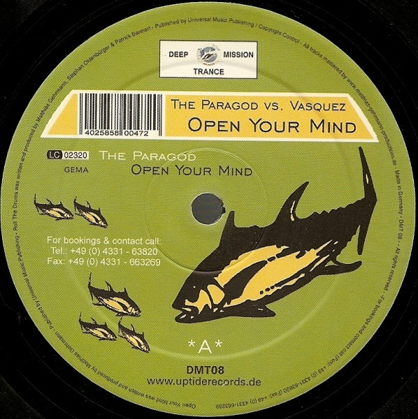 The Paragod Vs. Vasquez - Open Your Mind / Roll The Drums | Deep Mission Trance (DMT 08)