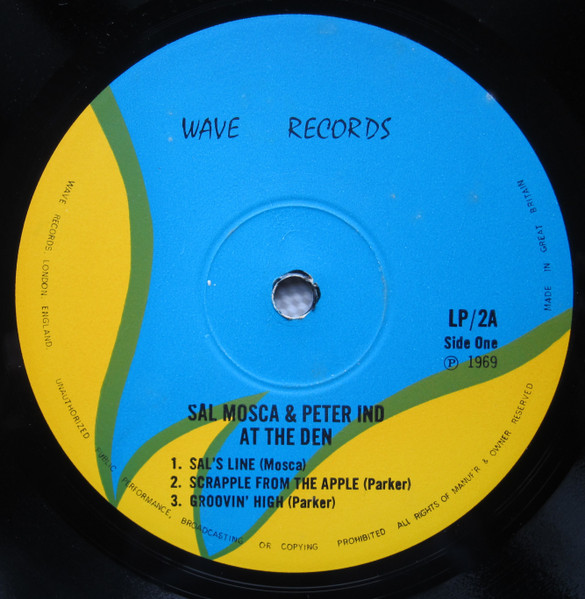 Sal Mosca , Peter Ind - Sal Mosca And Peter Ind At The Den | Wave (LP/2) - 3