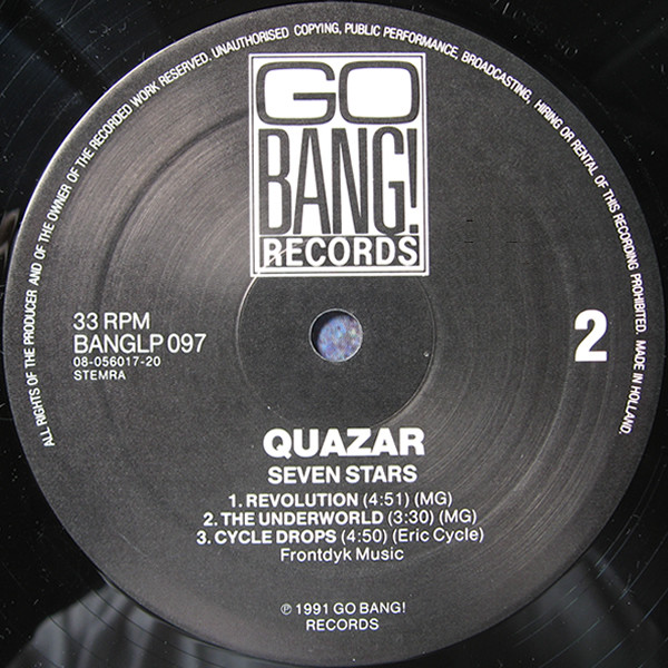 Quazar - Seven Stars | Go Bang! Records (BANGLP 097) - 4 Quazar - Seven Stars | Go Bang! Records (BANGLP 097) - 4