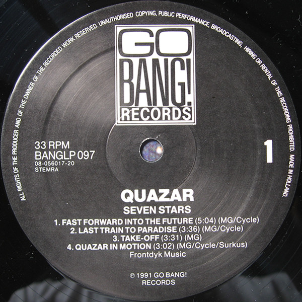 Quazar - Seven Stars | Go Bang! Records (BANGLP 097) - 3 Quazar - Seven Stars | Go Bang! Records (BANGLP 097) - 3