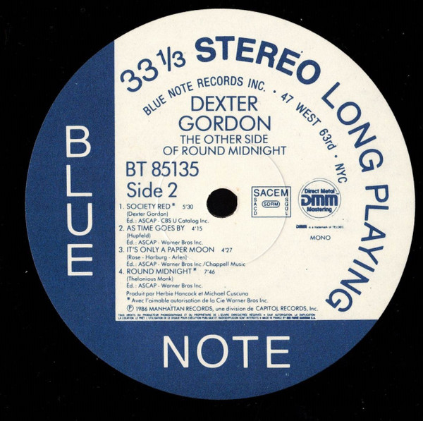 Dexter Gordon - The Other Side Of Round Midnight | Blue Note (BT 85135) - 4 Dexter Gordon - The Other Side Of Round Midnight | Blue Note (BT 85135) - 4