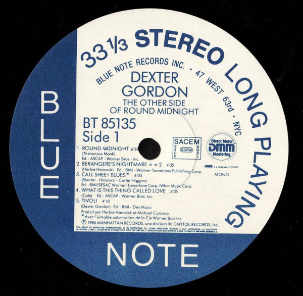 Dexter Gordon - The Other Side Of Round Midnight | Blue Note (BT 85135) - 3 Dexter Gordon - The Other Side Of Round Midnight | Blue Note (BT 85135) - 3