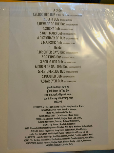 The Inn House Crew - Dub From The Sky | Room In The Sky (MBX193) - 2