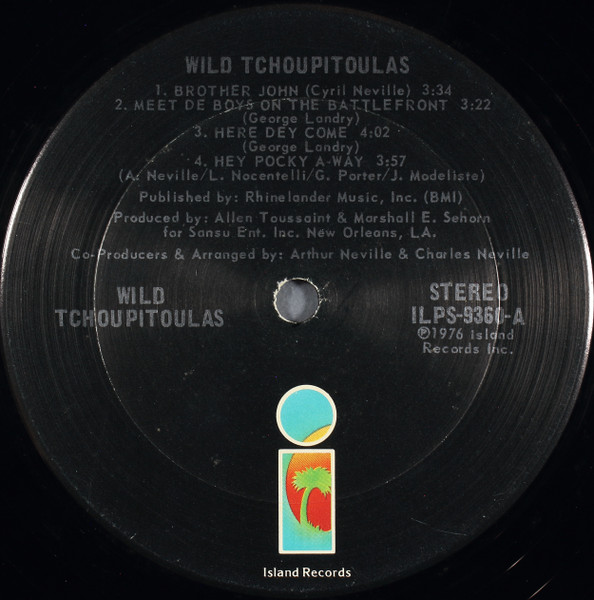 The Wild Tchoupitoulas - The Wild Tchoupitoulas | Island Records (ILPS-9360) - 3