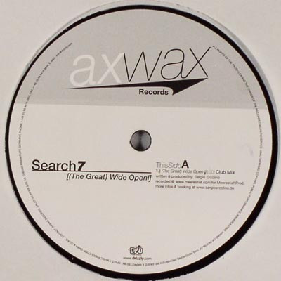 Search 7 - (The Great) Wide Open | Axwax Records (AXWAX 2020)