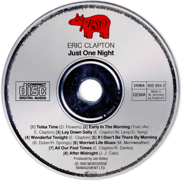 Eric Clapton - Just One Night | RSO (800 093-2) - 3