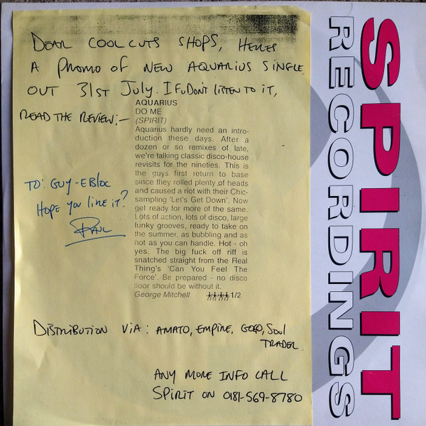 Aquarius - Do Me (Forced Mix) | Spirit Recordings (VOND 7) - 4